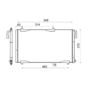 MAHLE AC 501 000S Конденсатор, кондиционер