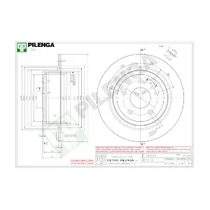 PILENGA 5397 Гальмівний диск