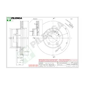 PILENGA V853 Гальмівний диск