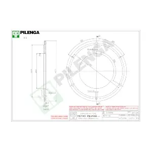 PILENGA 5853 Гальмівний диск