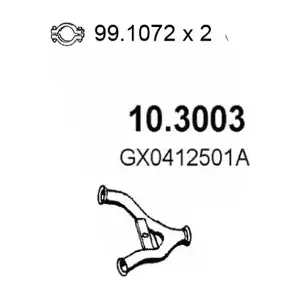 ASSO 10.3003 Вихлопна труба