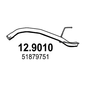 ASSO 12.9010 Вихлопна труба