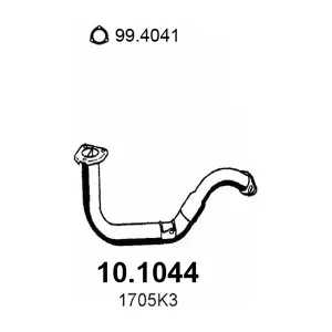 ASSO 10.1044 Вихлопна труба