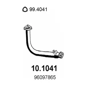 ASSO 10.1041 Вихлопна труба