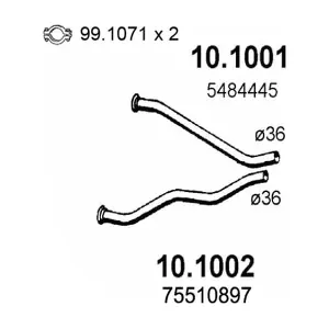ASSO 10.1001 Вихлопна труба