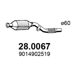 MERCEDES-BENZ 90133335 Каталізатор