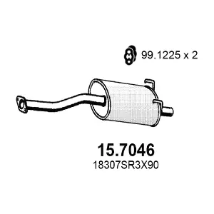18307SR3X90 HONDA