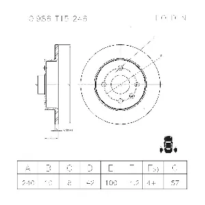 0986T15246 BOSCH