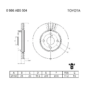 BOSCH 0 986 AB5 504