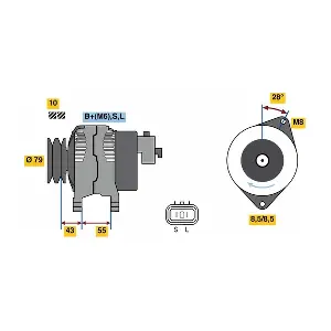 0 986 080 130 BOSCH