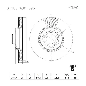 BOSCH 0 986 AB6 595