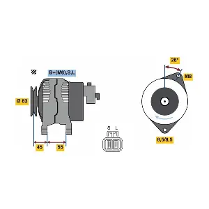 BOSCH 0 986 080 880 Генератор
