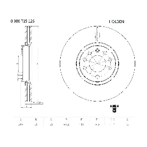 BOSCH 0 986 T15 126