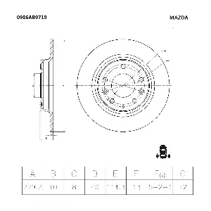 BOSCH 0 986 AB9 719