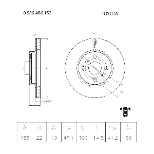 BOSCH 0 986 AB6 152