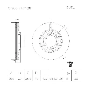 0 986 T15 128 BOSCH