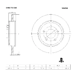 BOSCH 0 986 T15 046