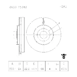 BOSCH 0 986 T15 010