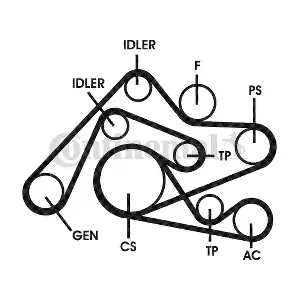 CONTINENTAL CTAM 6PK2404D2