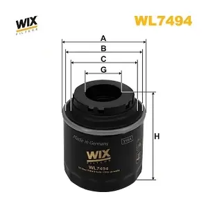 WL7494 WIX FILTERS