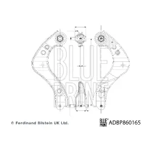BLUE PRINT ADBP860165 Важіль підвіски, підвіска коліс