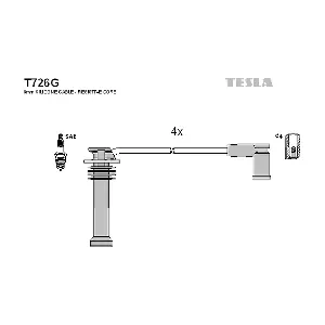 TESLA T726G Комплект проводів високої напруги