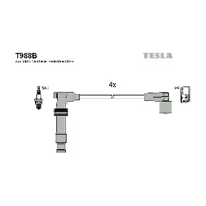 TESLA T988B Комплект проводів високої напруги