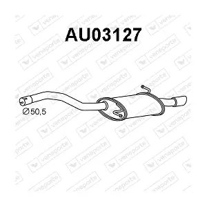 VAG 8E0253609AS Глушник
