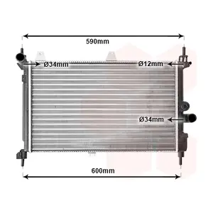 VAN WEZEL 37002127 Радіатор, система охолодження двигуна