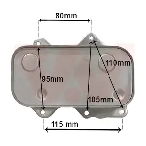 VAN WEZEL 58013717 Охолоджувач оливи, моторна олива