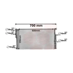 VAN WEZEL 06002449 Радіатор, система охолодження двигуна
