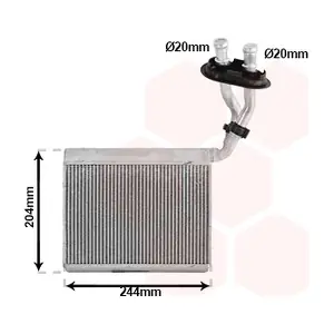 VAN WEZEL 58016709 Теплообмінник, система опалення салону