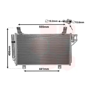 VAN WEZEL 27005264 Конденсатор, система кондиціонування повітря