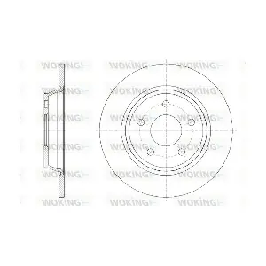 WOKING D62522.00 Гальмівний диск
