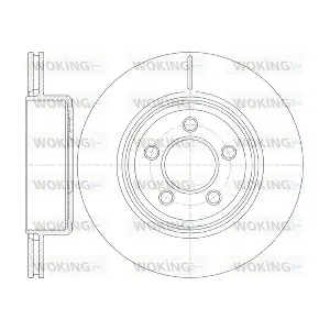 WOKING D6127010 Гальмівний диск