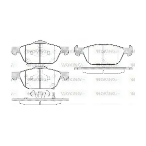 WOKING P14523.02 Комплект гальмівних накладок дискового стоянкового гальма