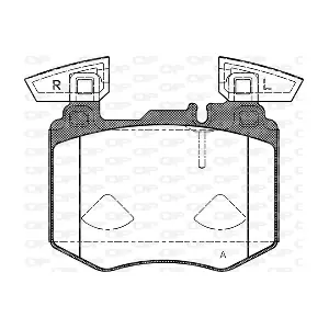 OPEN PARTS BPA1883.10 Комплект гальмівних накладок дискового стоянкового гальма