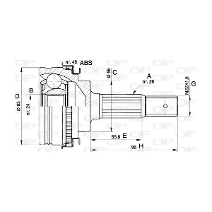 CVJ5341.10 OPEN PARTS