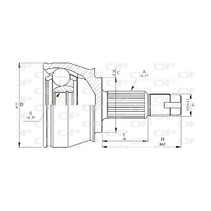 CVJ5712.10 OPEN PARTS