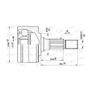 CVJ5483.10 OPEN PARTS