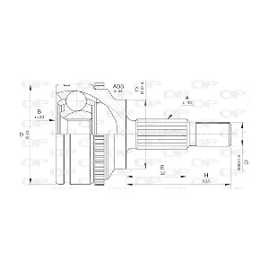 CVJ561910 OPEN PARTS