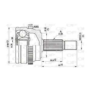OPEN PARTS CVJ5501.10