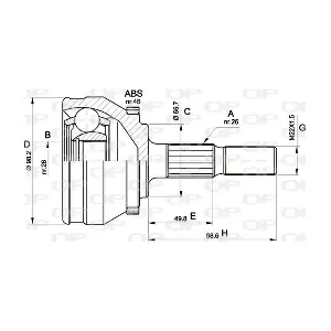 OPEN PARTS CVJ5355.10