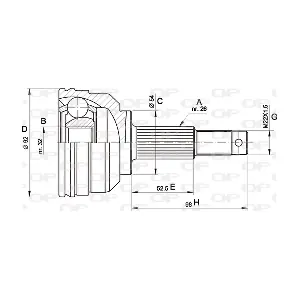 CVJ5345.10 OPEN PARTS