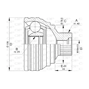 CVJ5785.10 OPEN PARTS