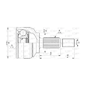 CVJ5763.10 OPEN PARTS