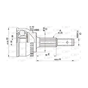 CVJ5288.10 OPEN PARTS