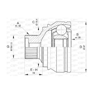 CVJ5807.10 OPEN PARTS