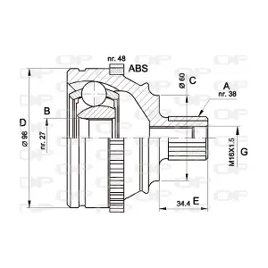 CVJ5227.10 OPEN PARTS