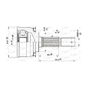 CVJ5308.10 OPEN PARTS